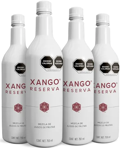 Botellas de jugo Xango Reserva de 750ml